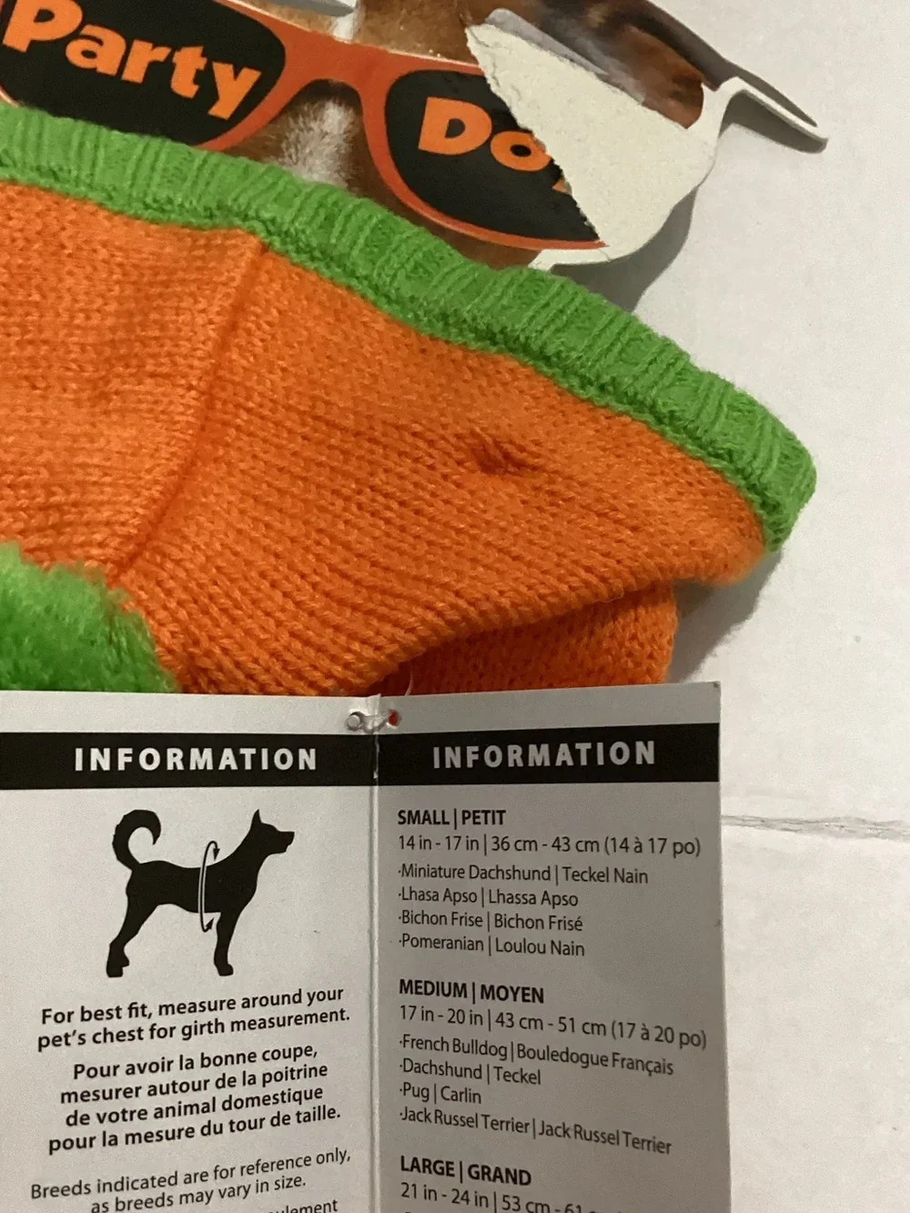 Orange & Green Pumpkin Hooded Dog Sweater